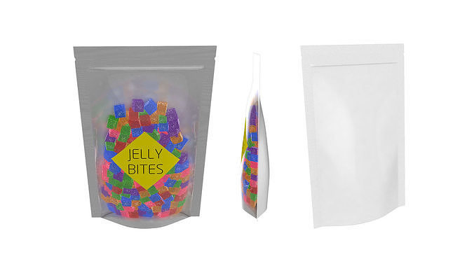 Fruit Jelly Sugar Gummy Candy 3D model 4