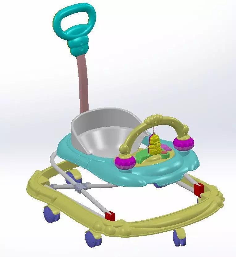 Baby Walker Assembly 3D model