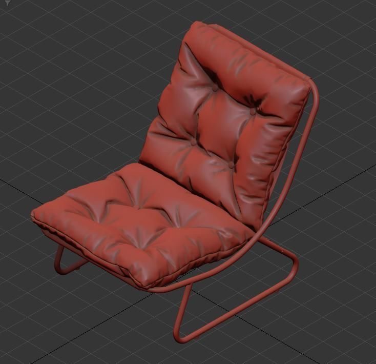 Comfort Chair Free 3D model_1