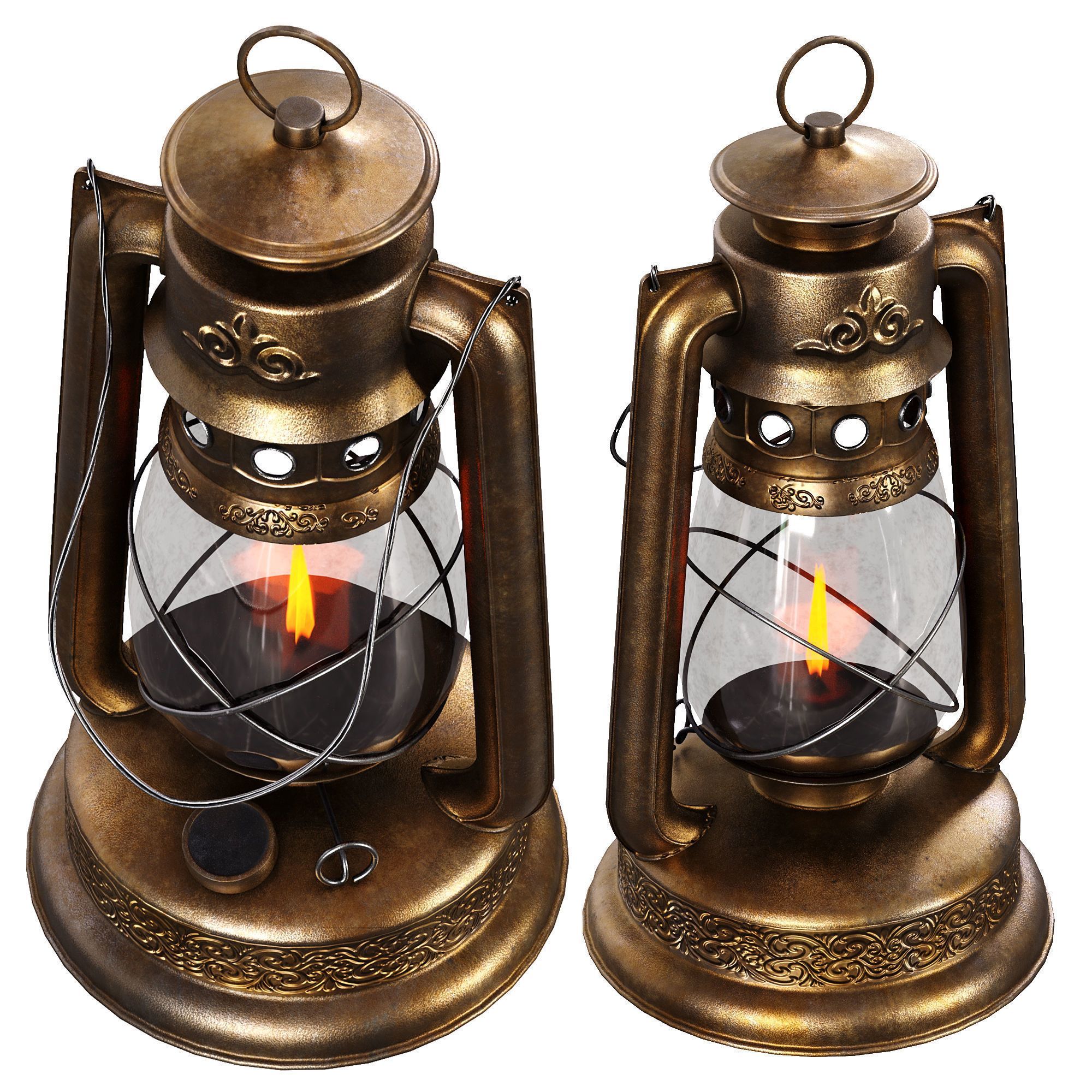 Old Lanterns 3D model_11
