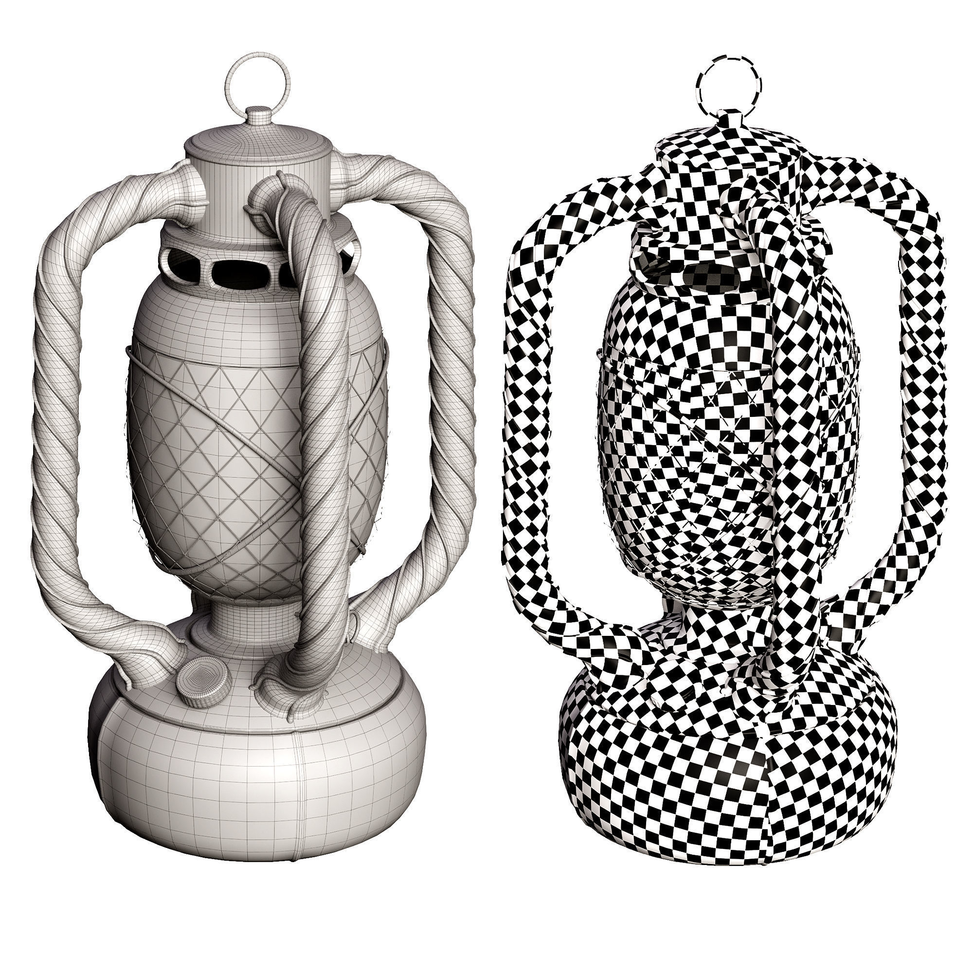 Old Lanterns 3D model_14