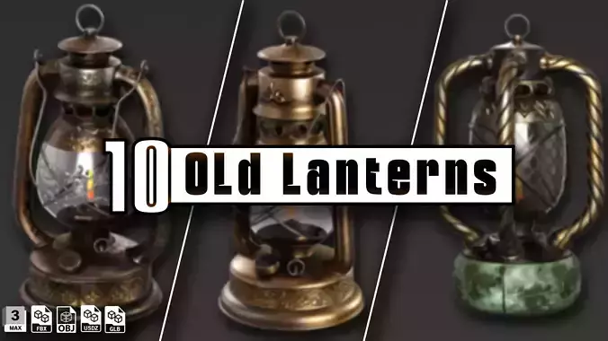 Old Lanterns 3D model