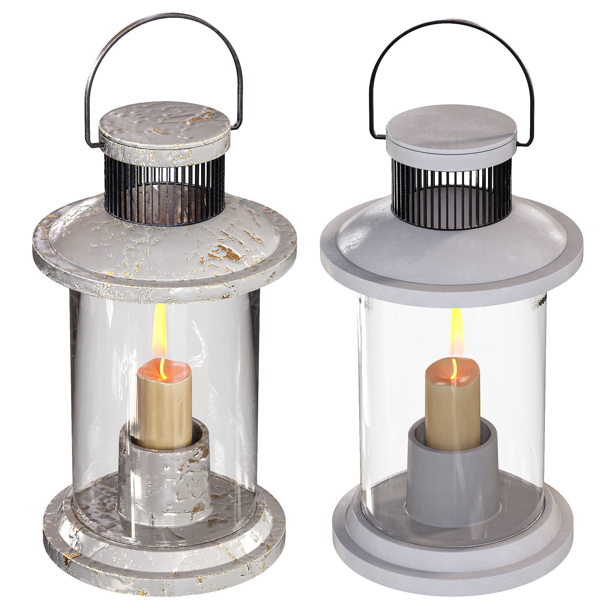 Old Lanterns 3D model_6