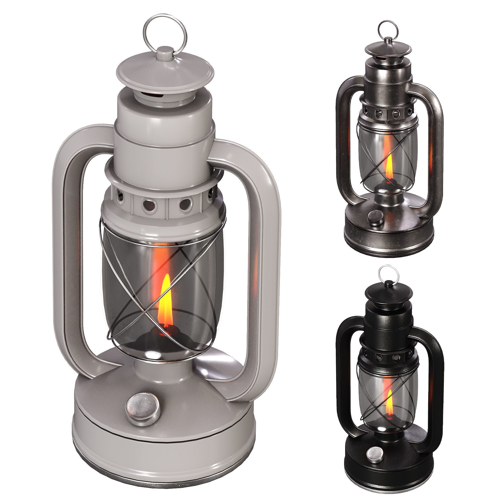 Old Lanterns 3D model_3