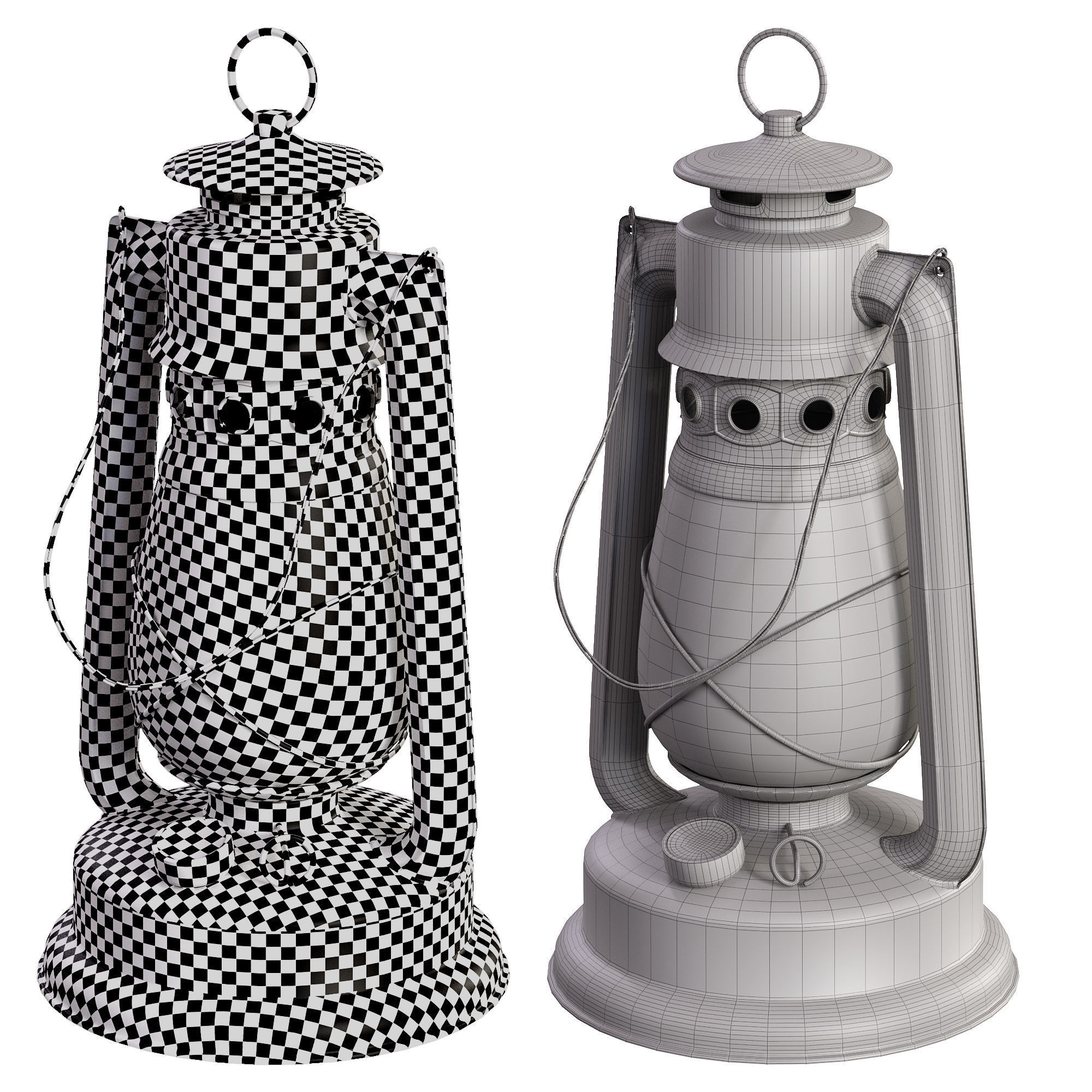 Old Lanterns 3D model_9