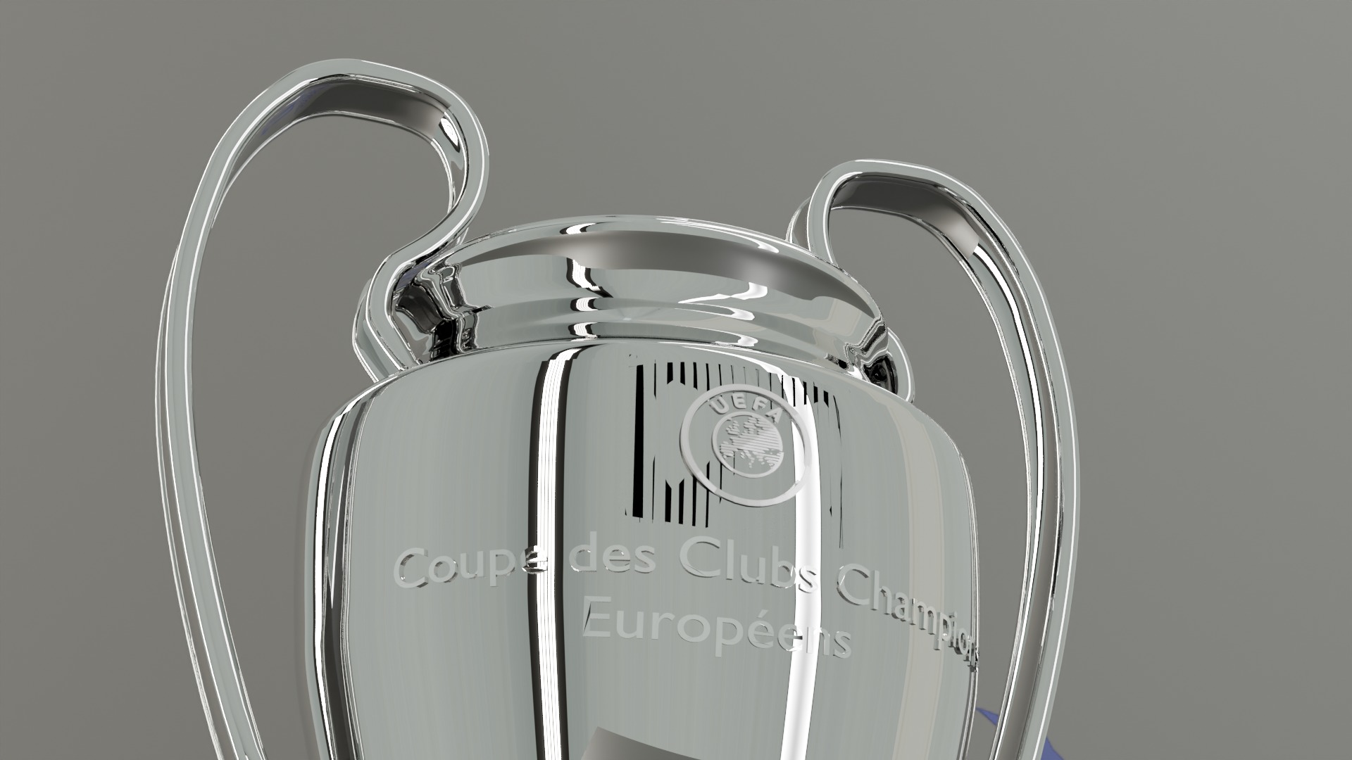 Champions League cup 3D model_6