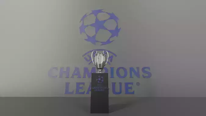  Champions League cup 3D model