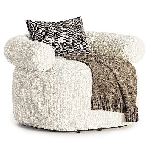 Huggy Swivel Armchair 3D model