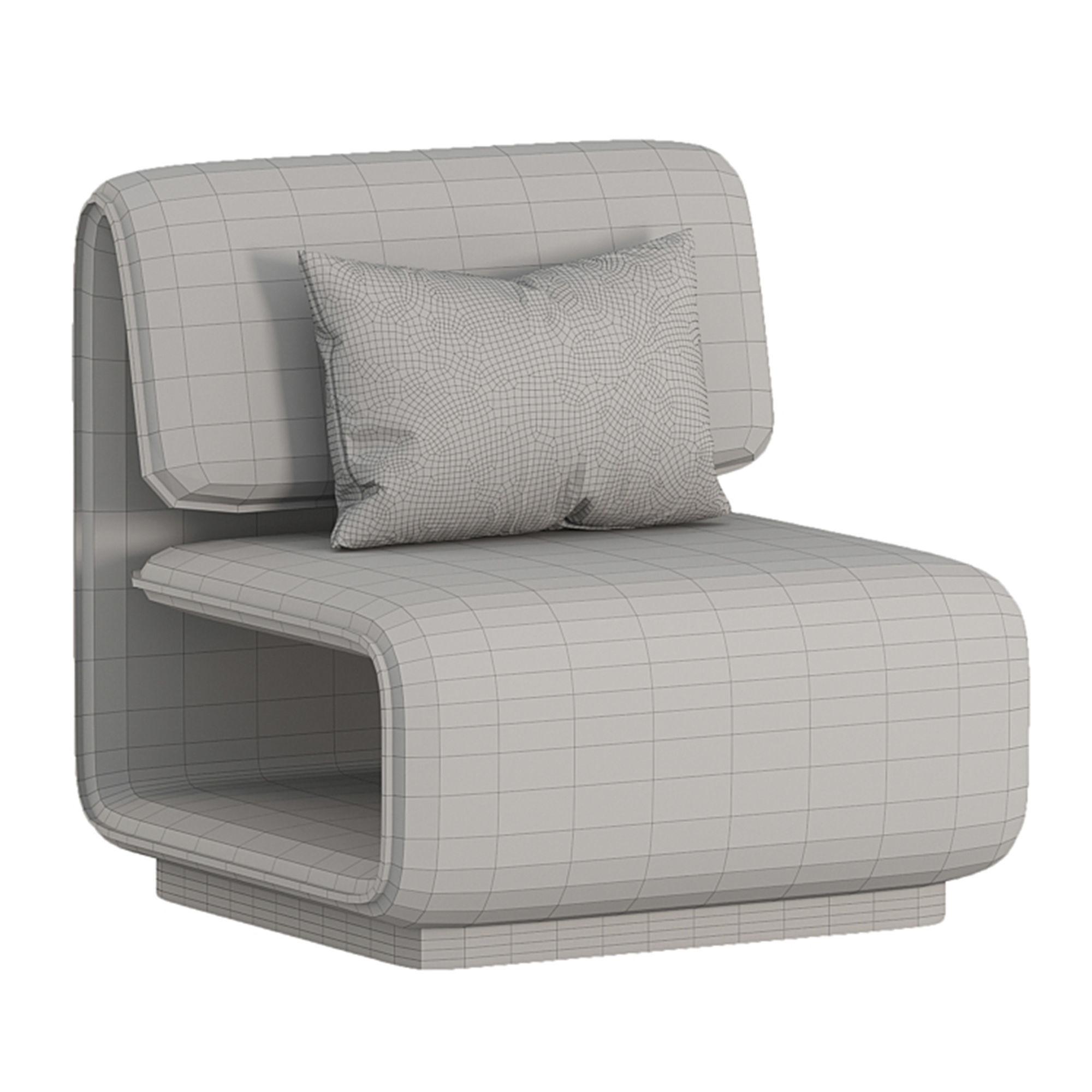 Gubin Armchair 3D model_2