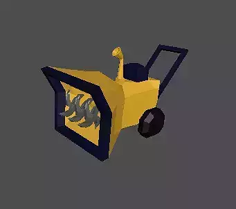 Snow Blower - Low Poly Low-poly 3D model