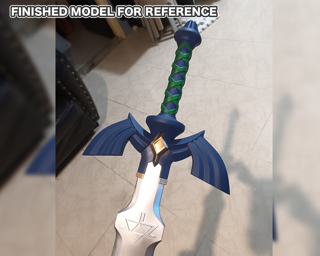 Master Sword - Zelda Breath of the Wild 3D print model Cosplay 3D print model_4