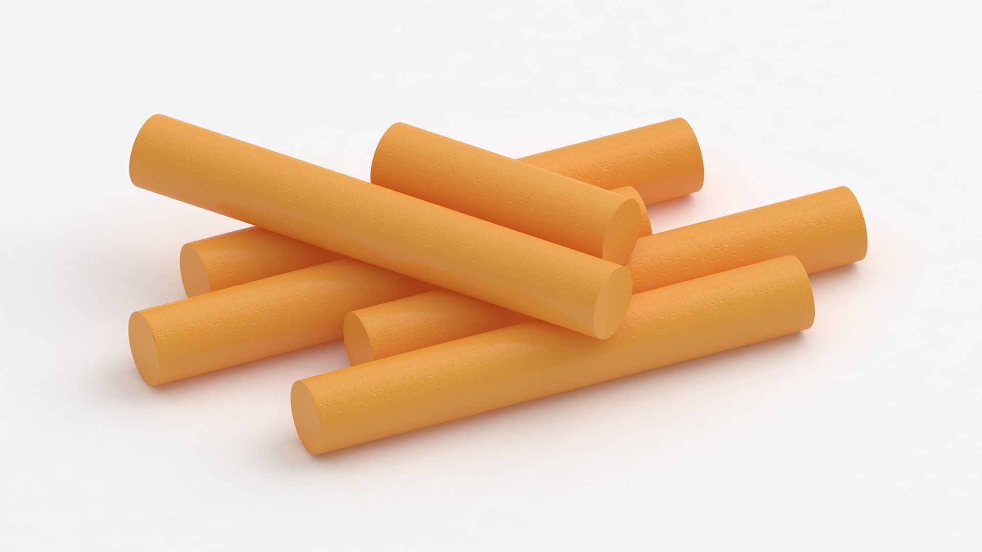 Chalk Sticks Collection 3D model_33