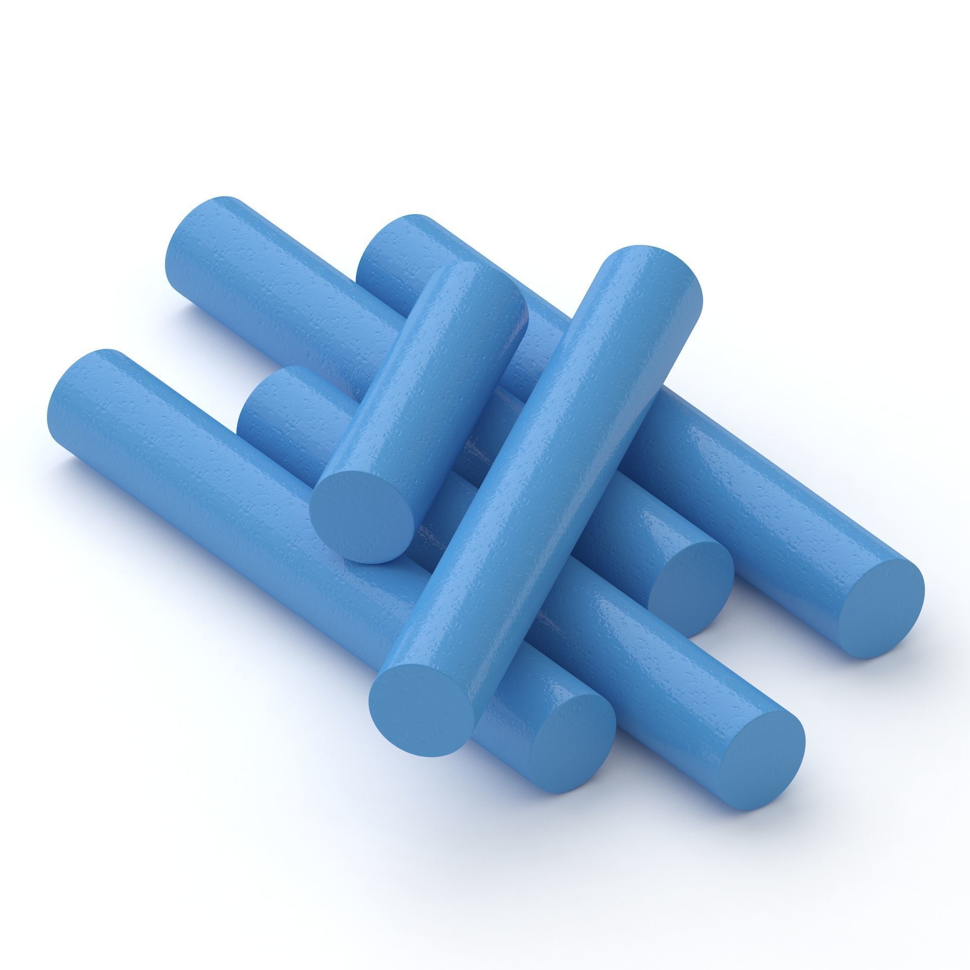 Chalk Sticks Collection 3D model_1