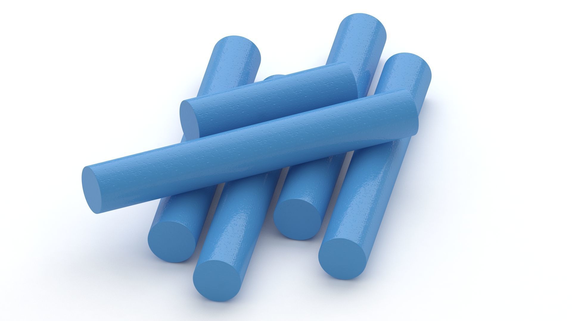 Chalk Sticks Collection 3D model_3