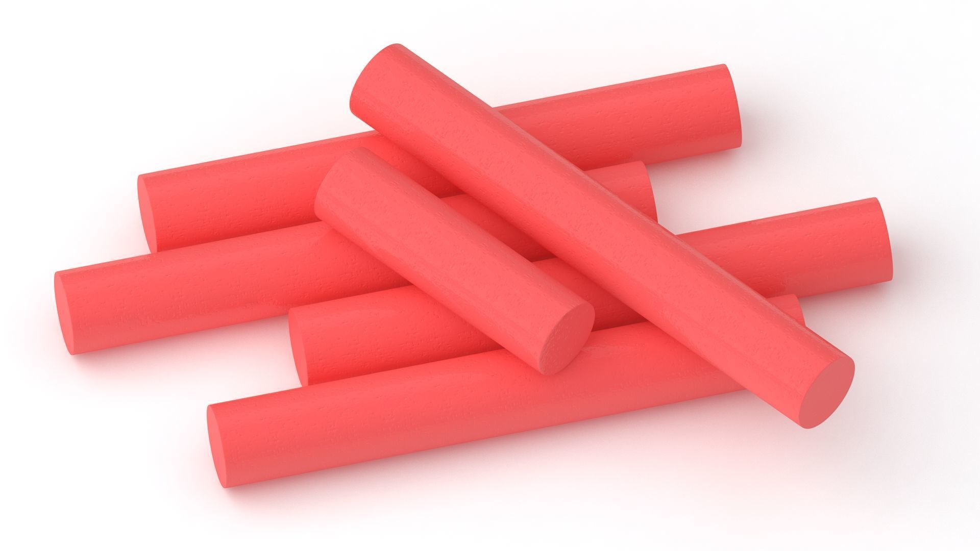 Chalk Sticks Collection 3D model_25