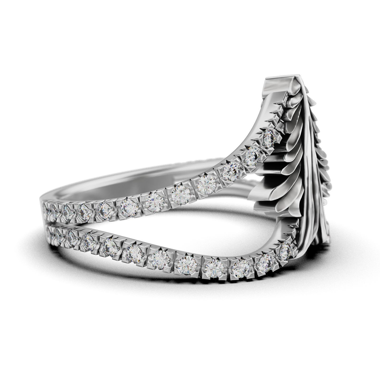 Christmas Tree Ring 3D print model_13