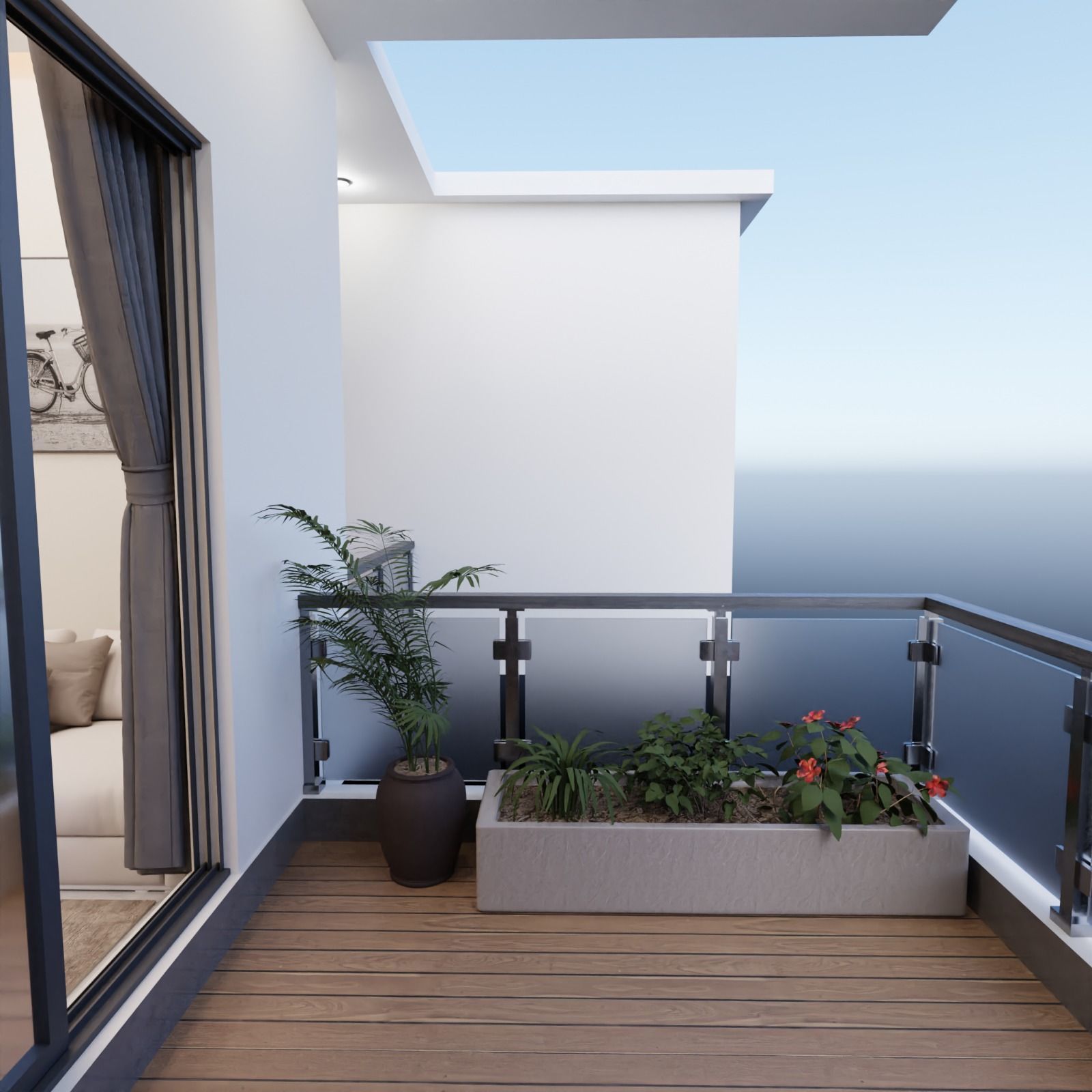 2 BHK Apartment Interior with Assets DS3 Low-poly 3D model_22