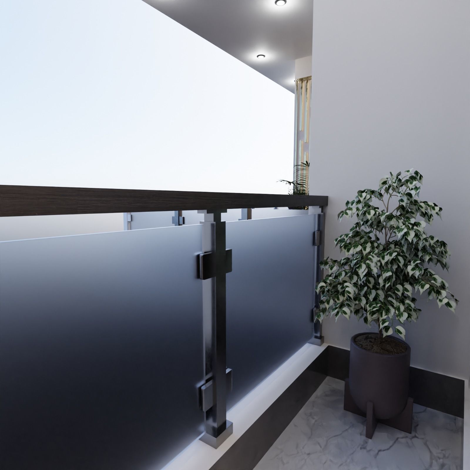 2 BHK Apartment Interior with Assets DS3 Low-poly 3D model_23