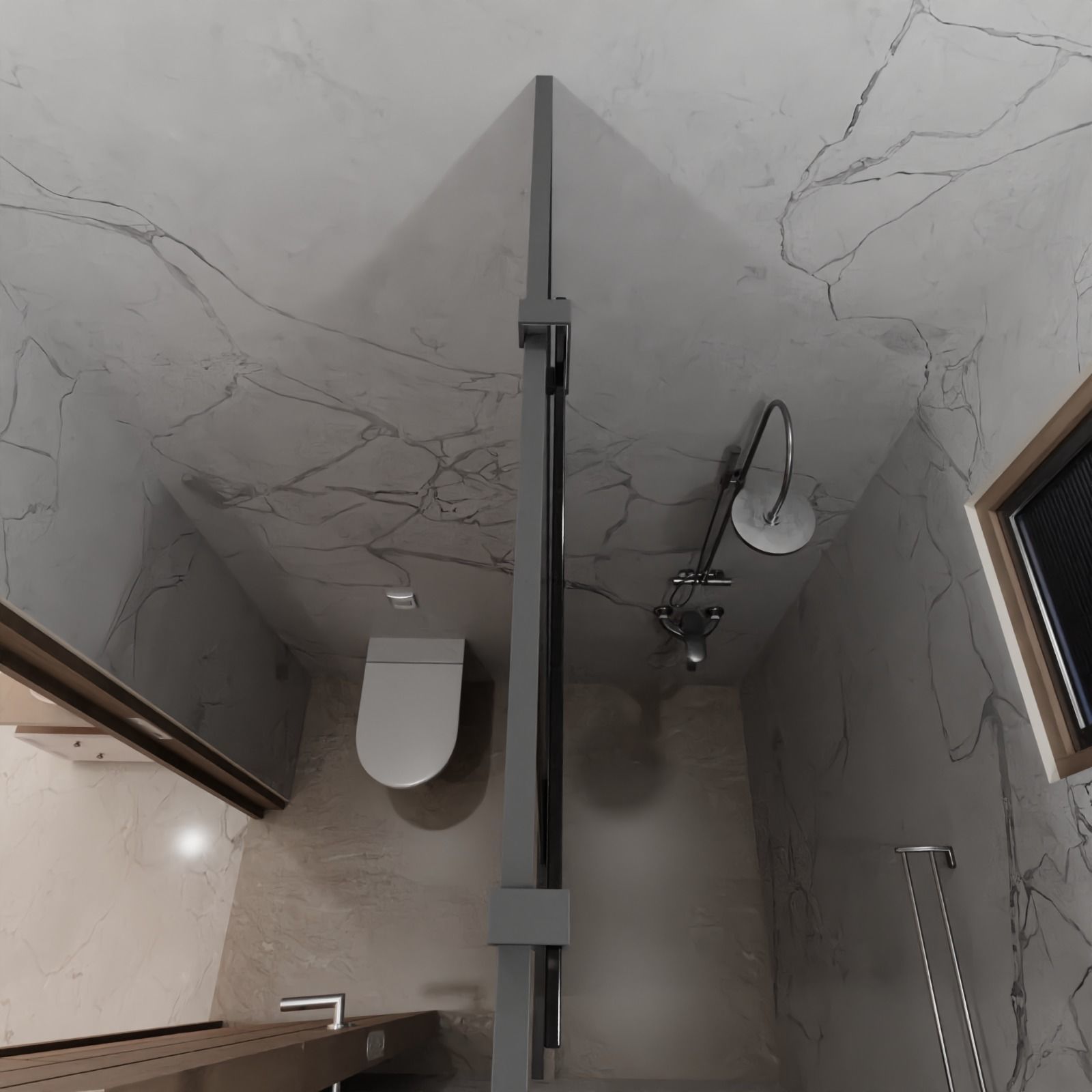 2 BHK Apartment Interior with Assets DS3 Low-poly 3D model_13