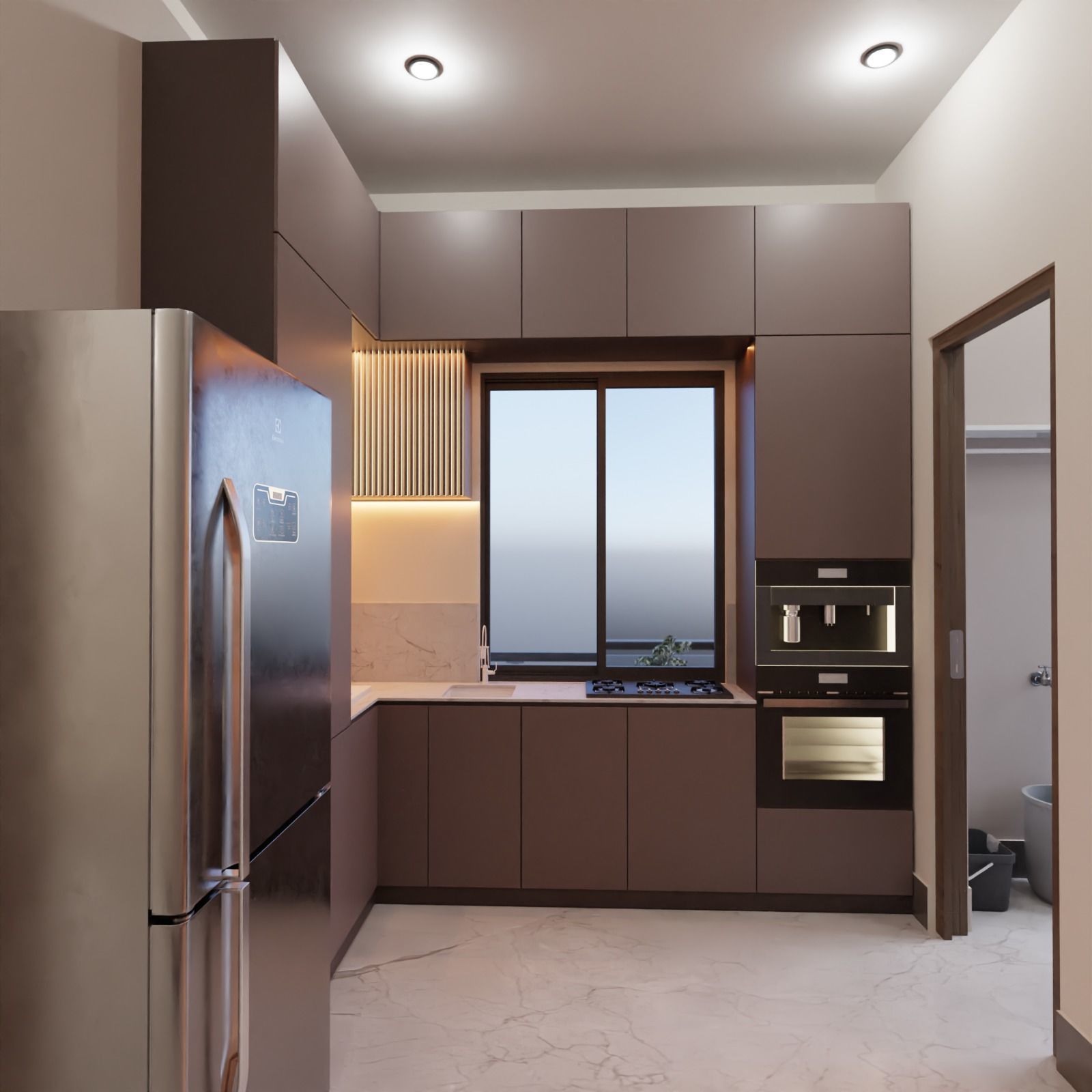 2 BHK Apartment Interior with Assets DS3 Low-poly 3D model_16