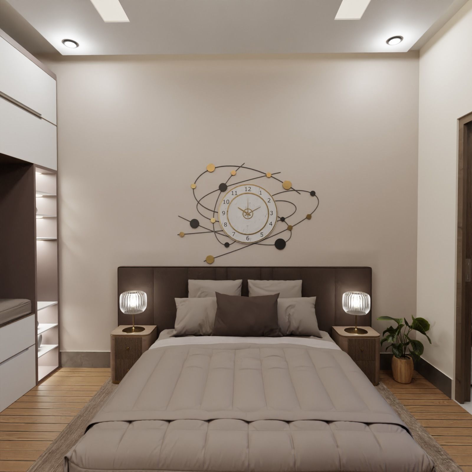 2 BHK Apartment Interior with Assets DS3 Low-poly 3D model_2