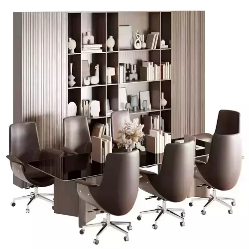 Meeting And Conference Table - Office Furniture 55 3D model