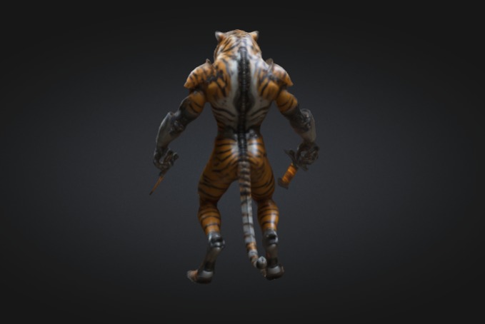 Lenothian Dual Blade Low-poly 3D model_2