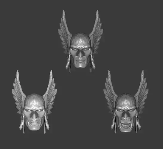 DC HAWKMAN EXPRESSIONS 3-PACK HEADSCULPT