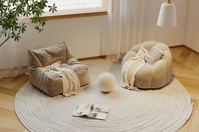 modern sofa chair  3D model