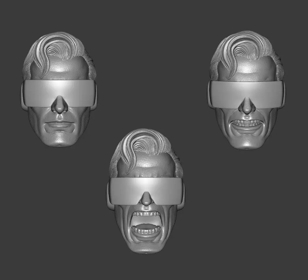 DC ERADICATOR REIGN OF SUPERMEN EXPRESSIONS 3-PACK 3D print model_0