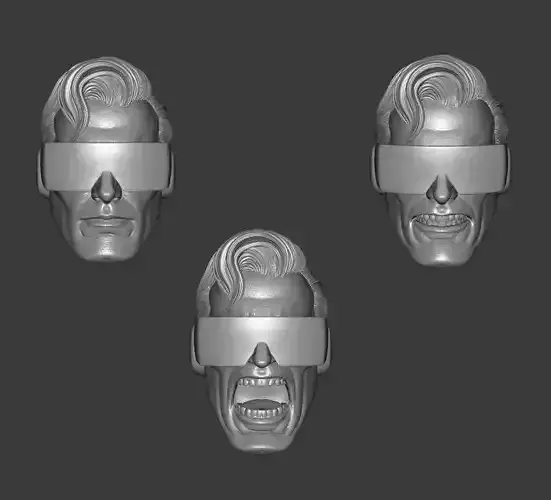 DC ERADICATOR REIGN OF SUPERMEN EXPRESSIONS 3-PACK 3D print model
