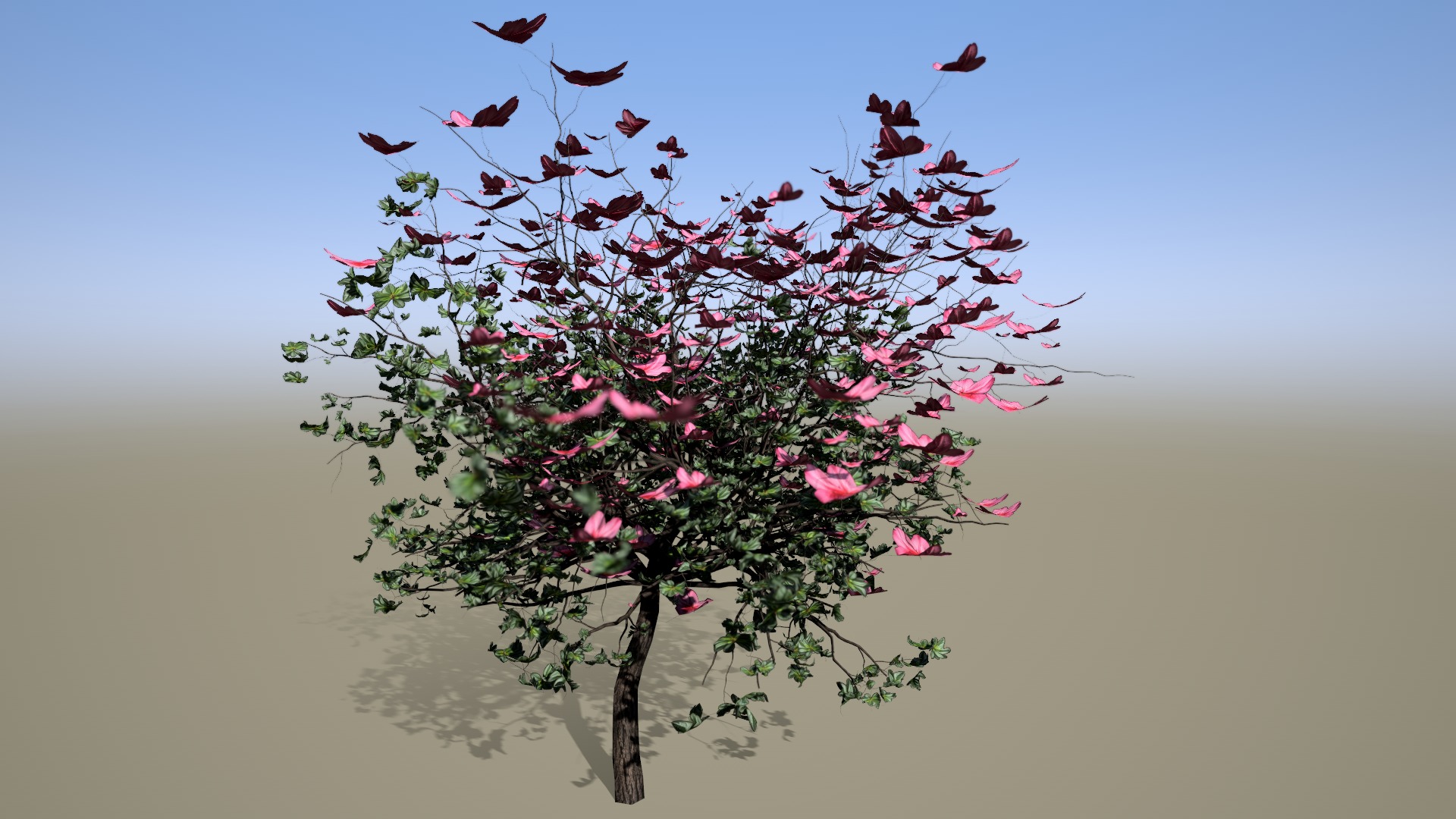 Forest Azalea plant 3D model_1