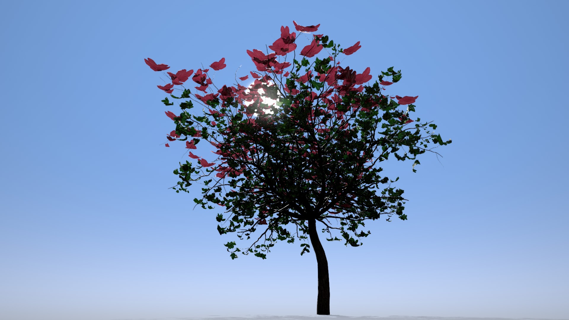 Forest Azalea plant 3D model_2