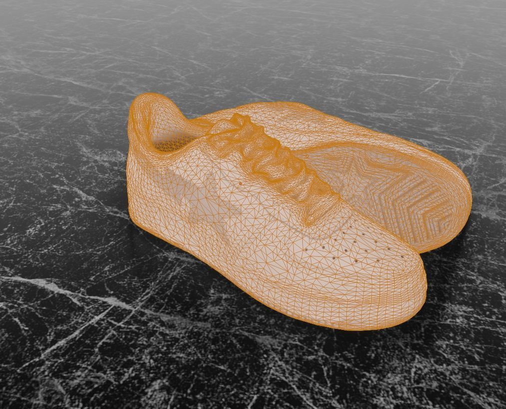 JJJOUND X BAPE STA 3D SHOES Low-poly 3D model_11