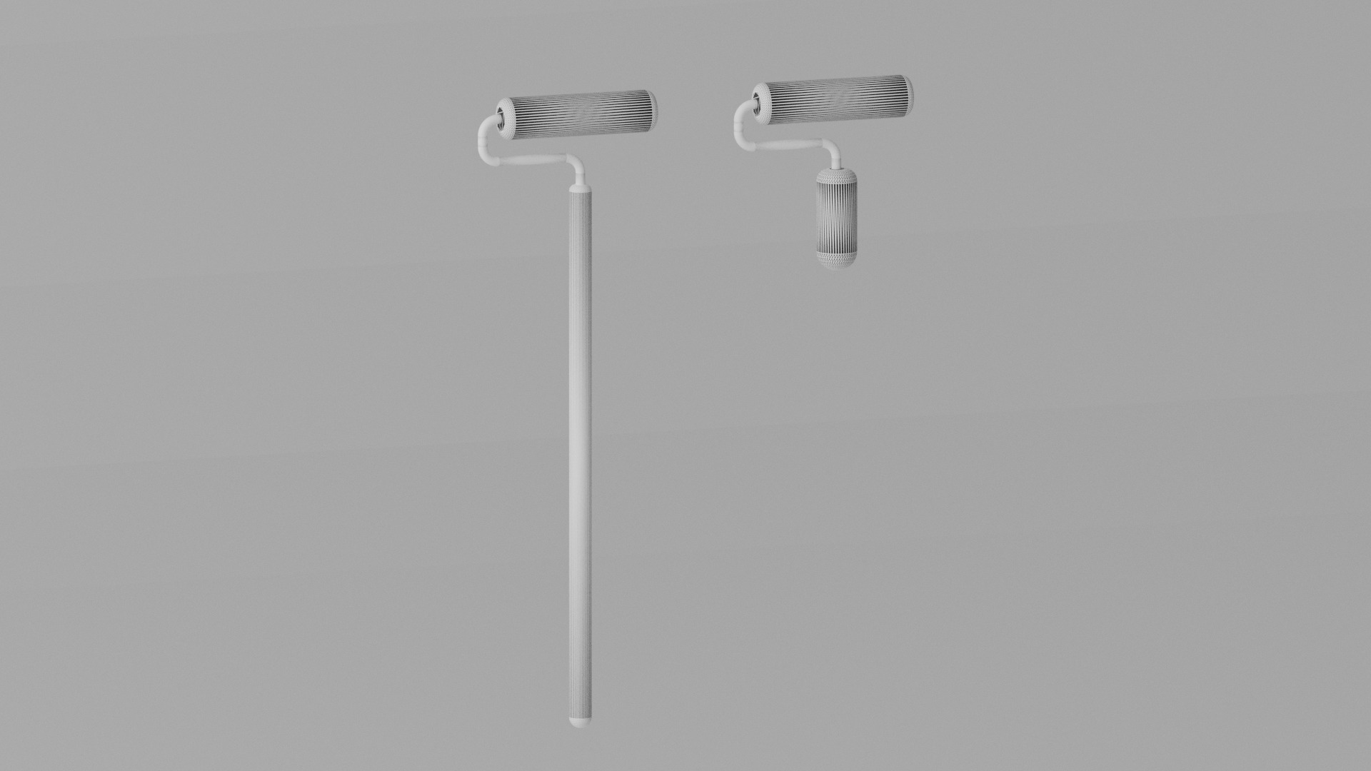 Cartoon Paint Roller 3D model_6