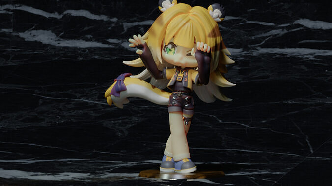 Ju Fufu  Ju Fufu Chibi Version Zenless Zone Zero 3D print model