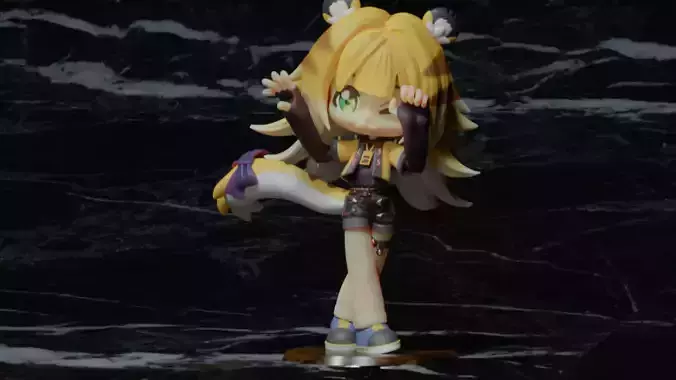 Ju Fufu  Ju Fufu Chibi Version Zenless Zone Zero 3D print model