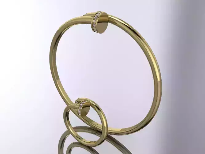 brend nail bracelet ring