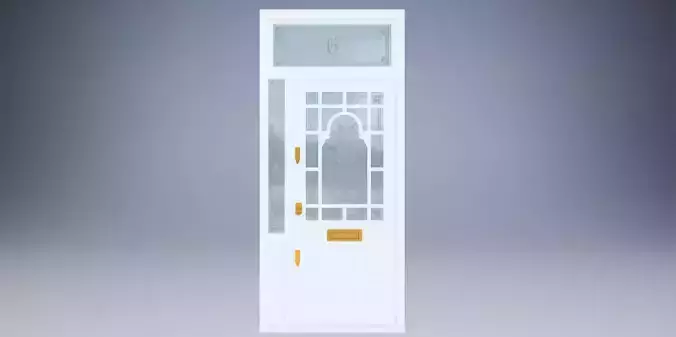 Art Nouveau-style front door  3D model