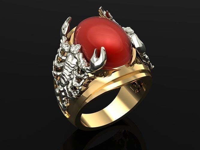 Scorpion ring Free 3D print model