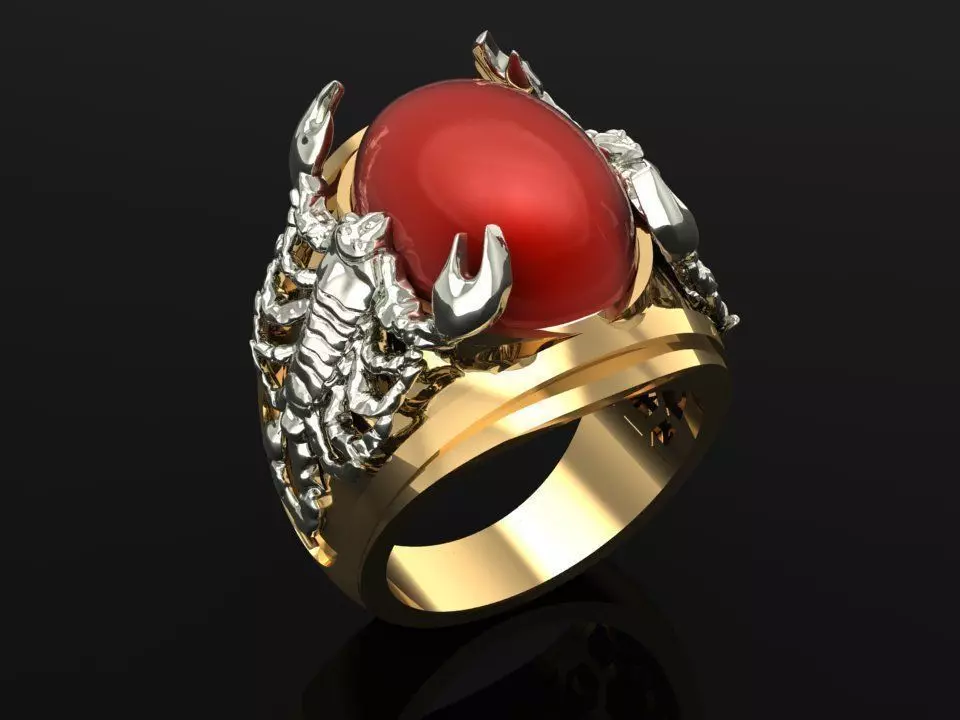 Scorpion ring Free 3D print model