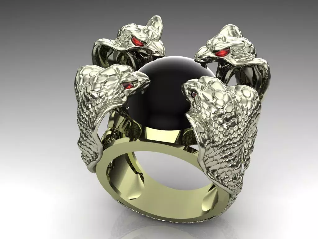 Cobra snake ring Free 3D print model