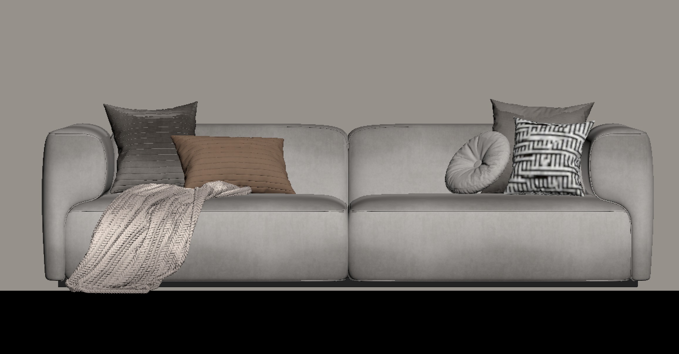 modern sofa chair  3D model_1