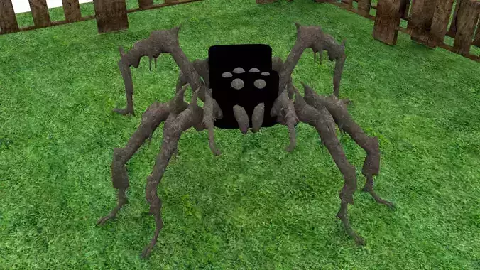 Spider Model with Textures - Game-Ready Optimize asset  Low-poly 3D model