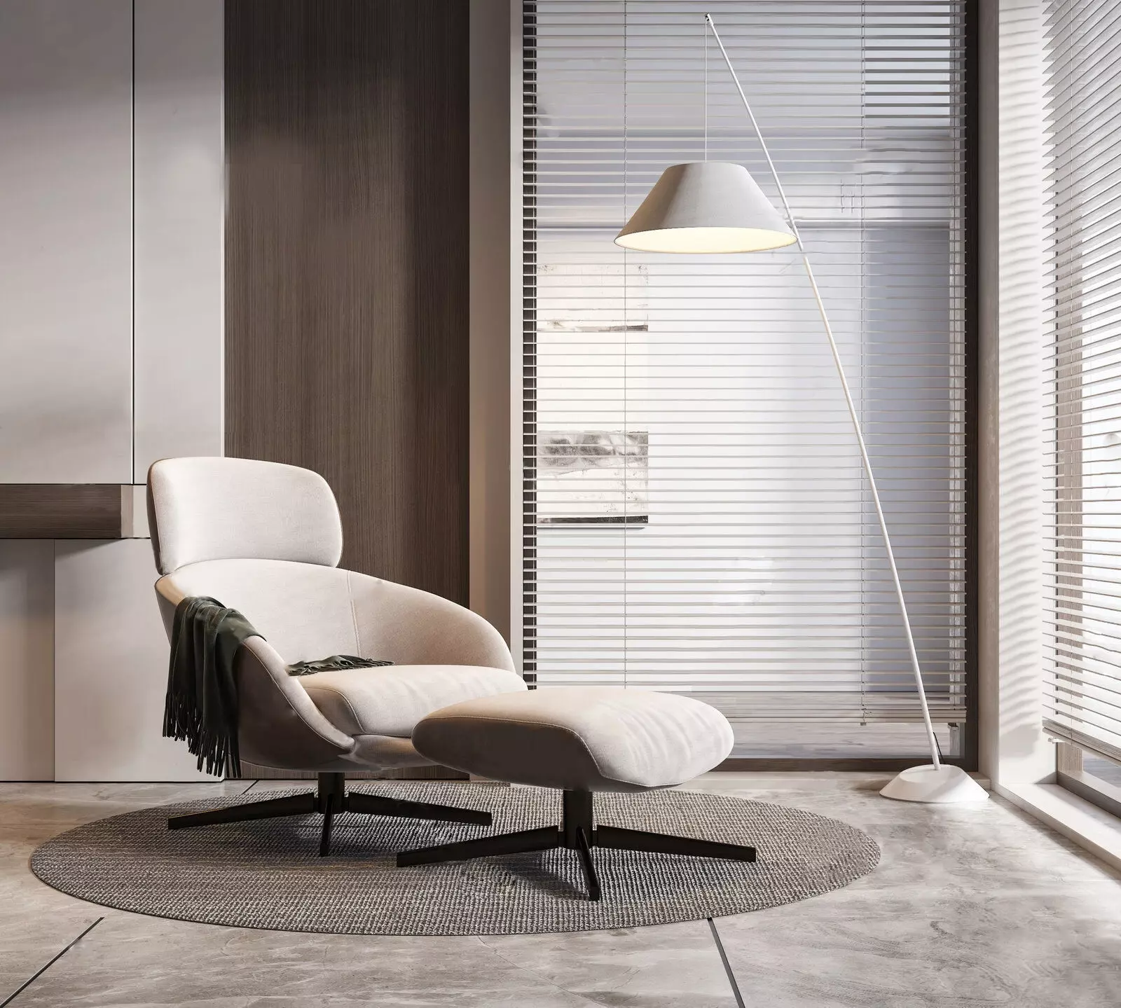 modern sofa chair  3D model_0