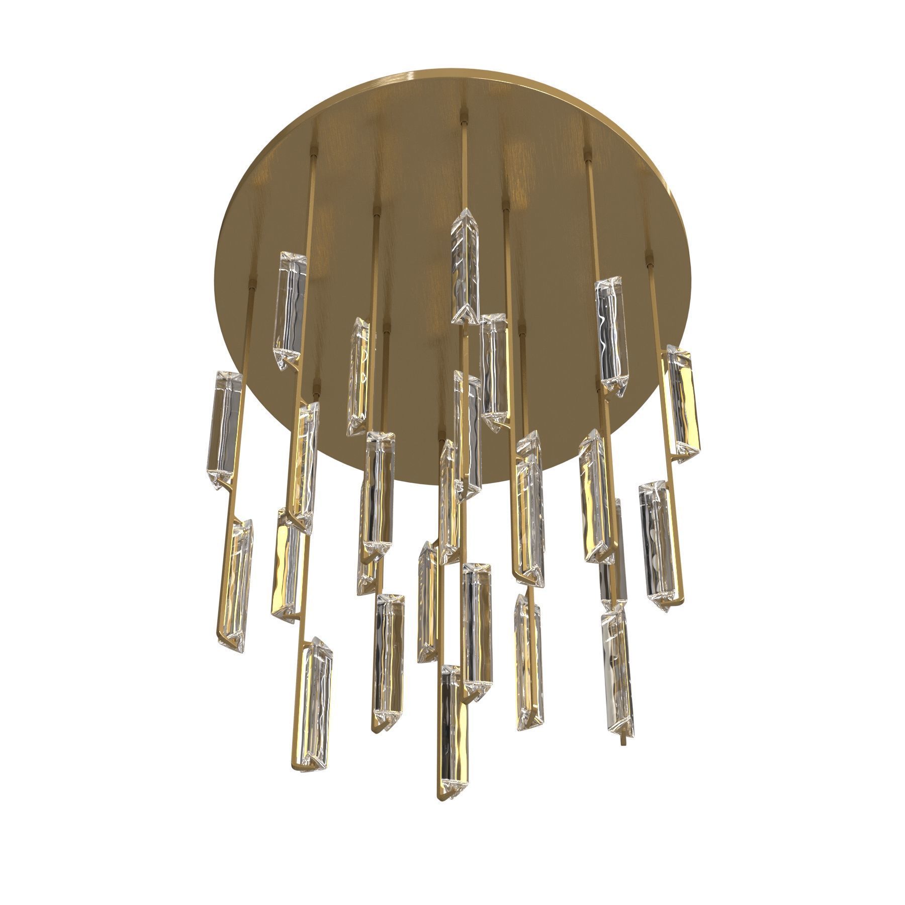 Restoration Hardware Audubon Round Chandelier 56 inch 3D model_1