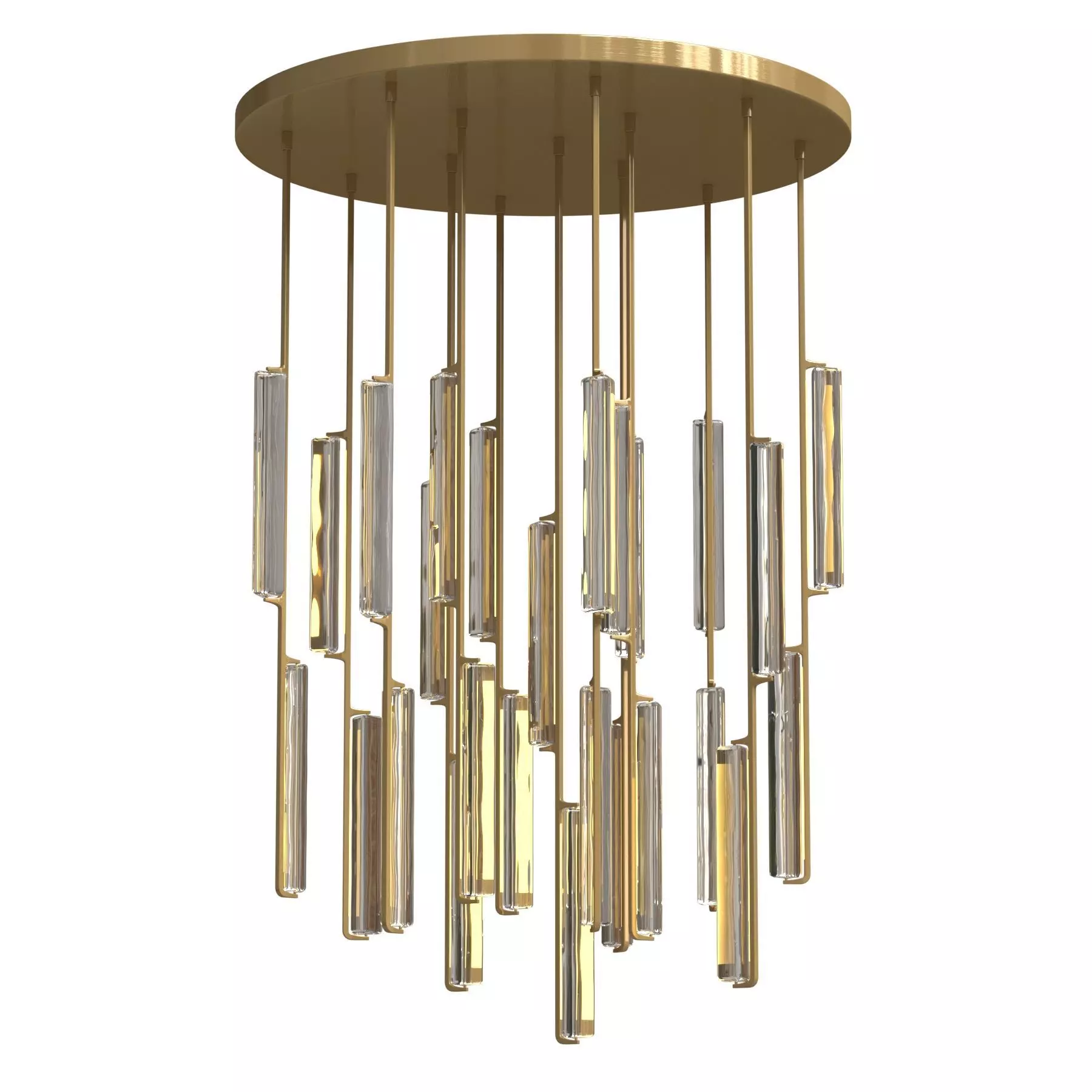 Restoration Hardware Audubon Round Chandelier 56 inch 3D model_0