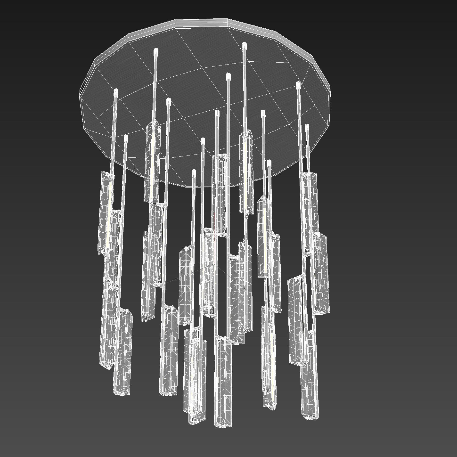 Restoration Hardware Audubon Round Chandelier 56 inch 3D model_7