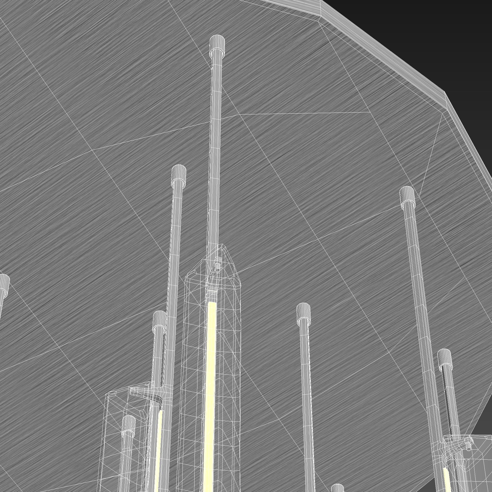 Restoration Hardware Audubon Round Chandelier 56 inch 3D model_8