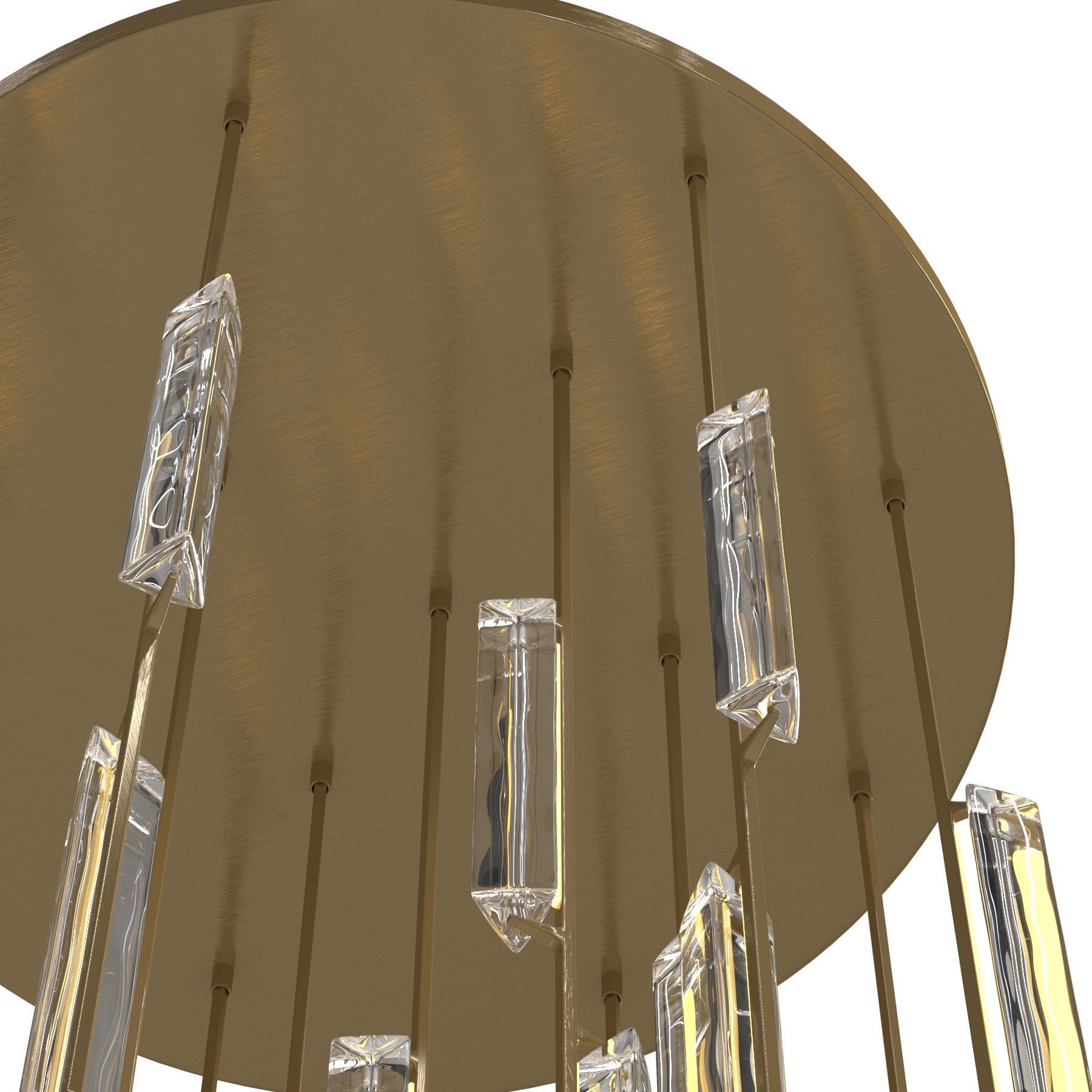 Restoration Hardware Audubon Round Chandelier 56 inch 3D model_4